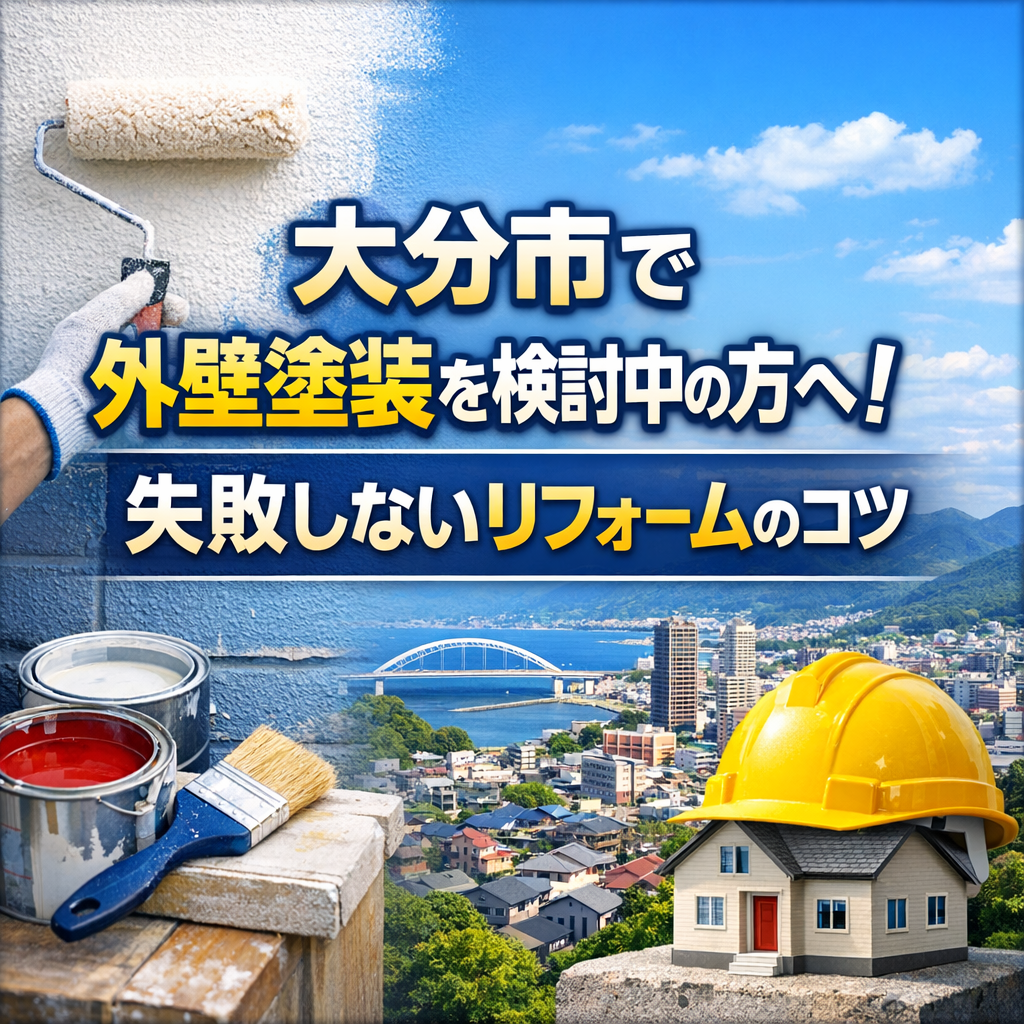 大分市で外壁塗装を検討中の方へ！失敗しないリフォームのコツ