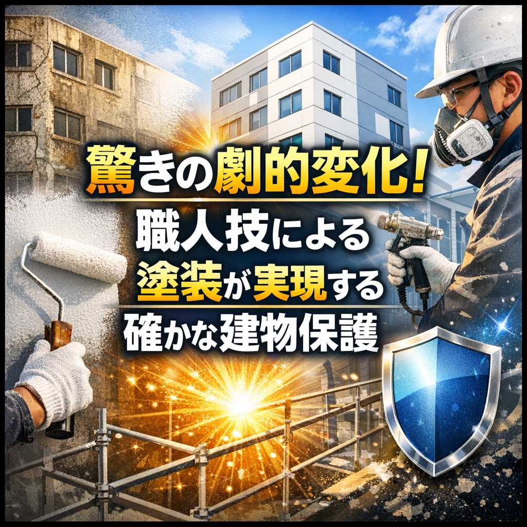 驚きの劇的変化！職人技による塗装が実現する確かな建物保護