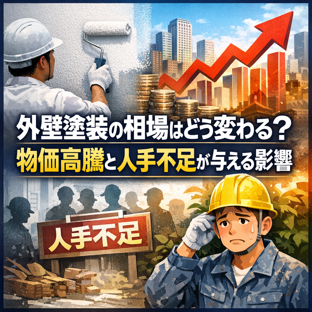 外壁塗装の相場はどう変わる？物価高騰と人手不足が与える影響