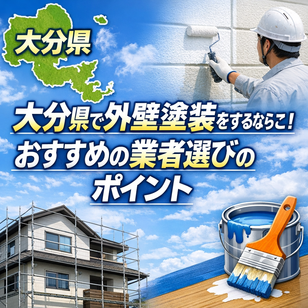 大分県で外壁塗装をするならここ！おすすめの業者選びのポイント