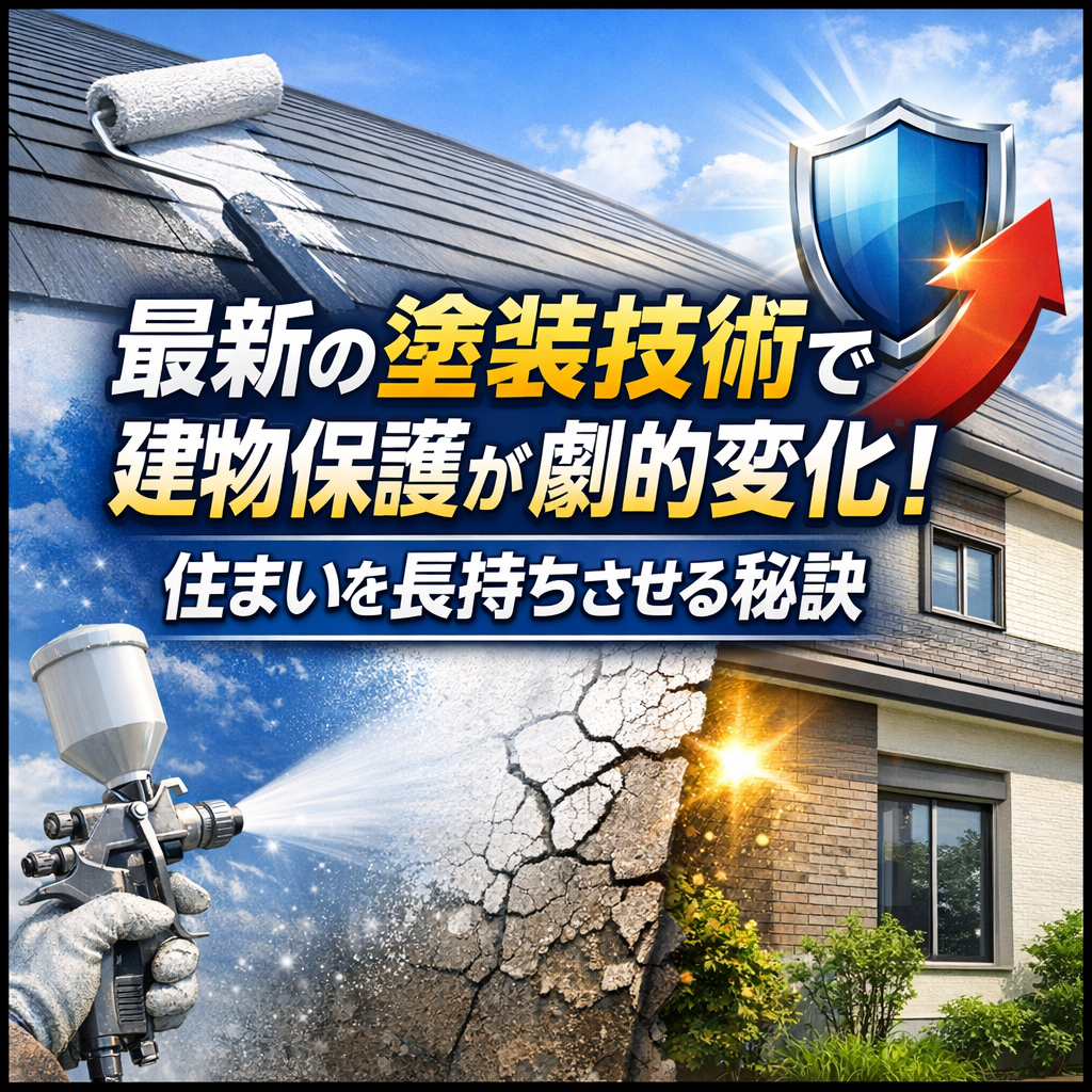 最新の塗装技術で建物保護が劇的変化！住まいを長持ちさせる秘訣