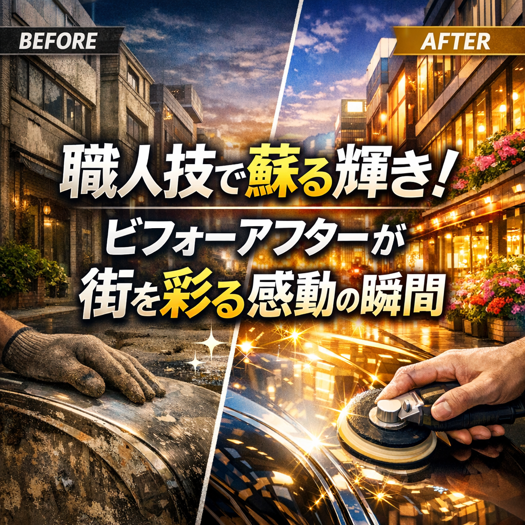 職人技で蘇る輝き！ビフォーアフターが街を彩る感動の瞬間